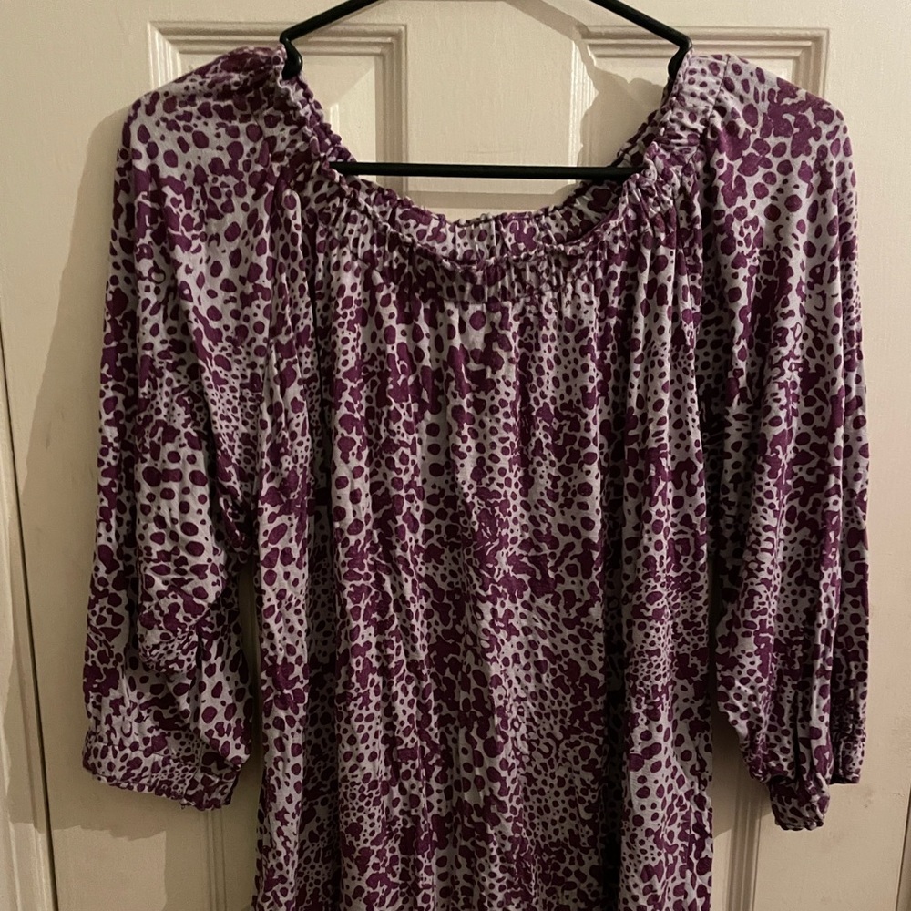 Loft size M animal print top